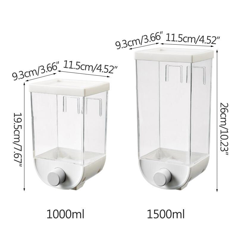 Plastic Wall-Mounted Kitchen Multi-Grain Sealed Jars