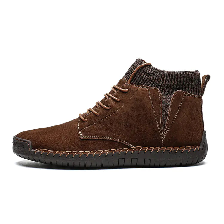 Men's Winter Martin Boots with Cotton Mid-Tube