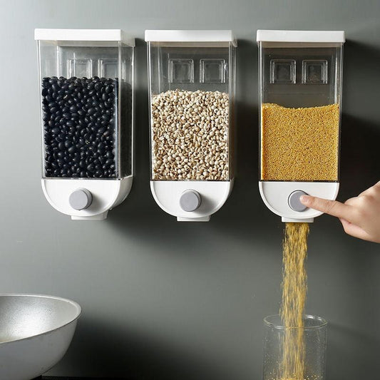 Plastic Wall-Mounted Kitchen Multi-Grain Sealed Jars