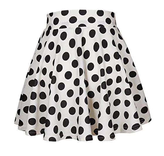 Summer Polka Dot Mini Skirt