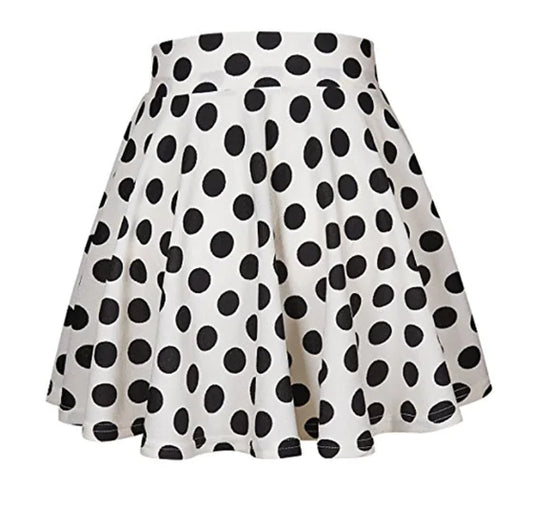 Summer Polka Dot Mini Skirt