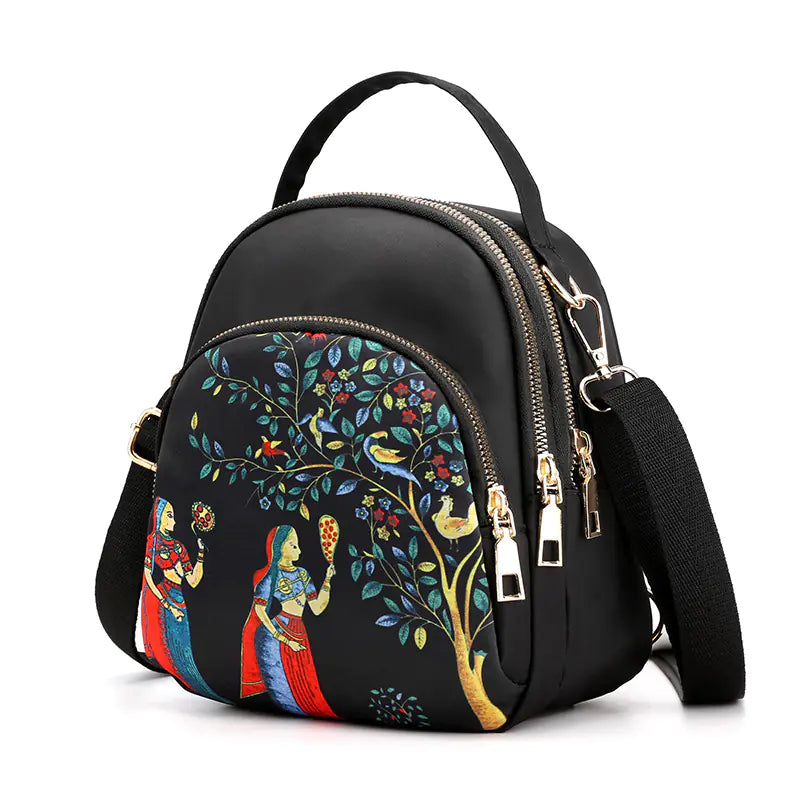 Waterproof Oxford Cloth Mini Backpack for Women and Teens