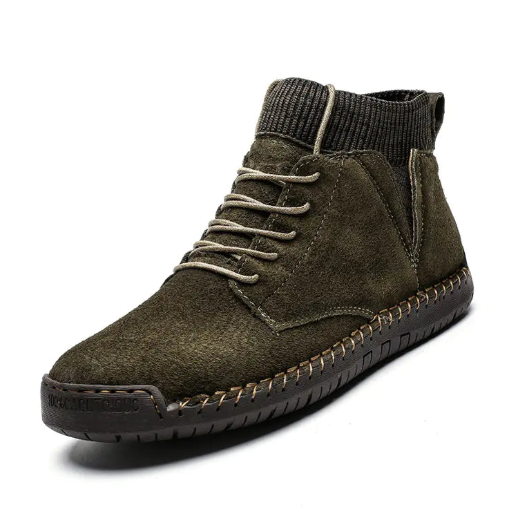 Men's Winter Martin Boots with Cotton Mid-Tube