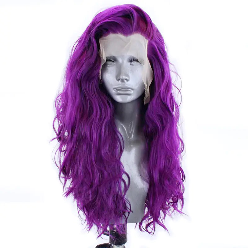 High Temp Silk Full Lace Wig with Big Wave Design
