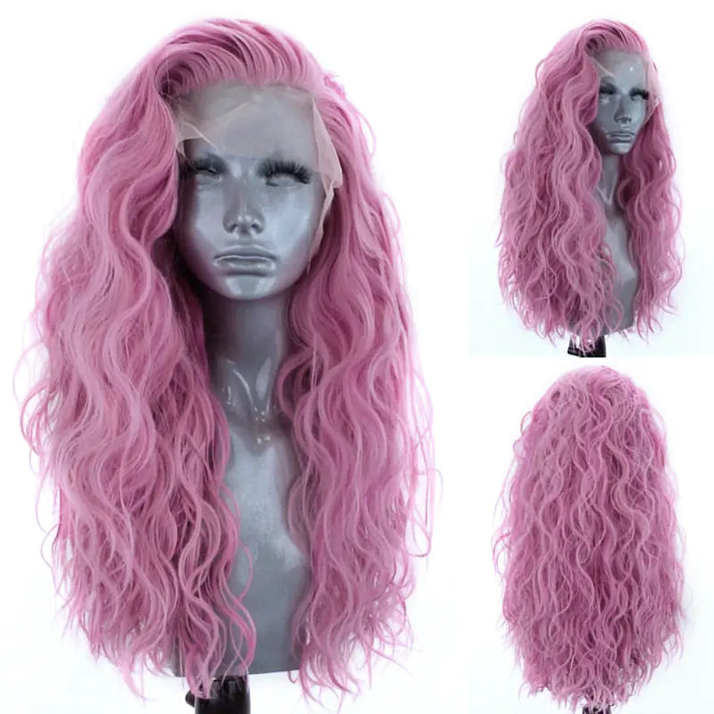 High Temp Silk Full Lace Wig with Big Wave Design