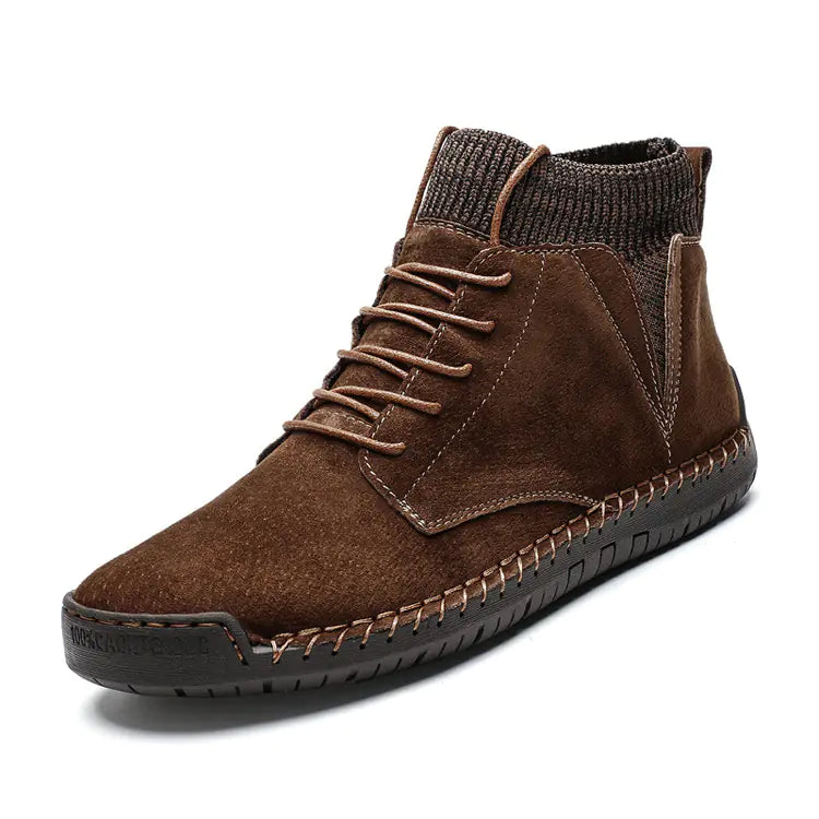Men's Winter Martin Boots with Cotton Mid-Tube