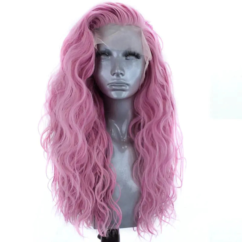 High Temp Silk Full Lace Wig with Big Wave Design